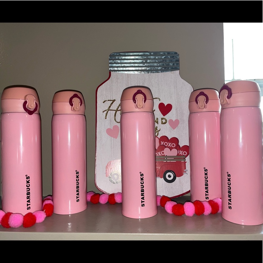 5 Pink *Starbucks Thermos